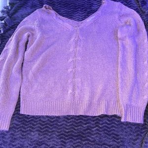 Size M tam sweater, good as new. Slightly off the shoulders cut with V neck.